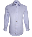 Blue Striped Shirt, Size 39