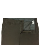 Brown Cotton Lyocell Chinos