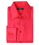 Red Silk Shirt Jacquard