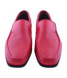 Red Calfskin Loafers