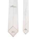 White Solid Silk Tie Set