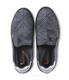 Grey Silver Slip-ons, Size 40