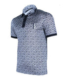 Patterned Jersey Polo Tee
