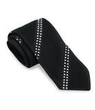 Black Silk Swarovski Tie