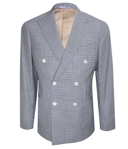 Blue Checkered Blazer, Size 42"