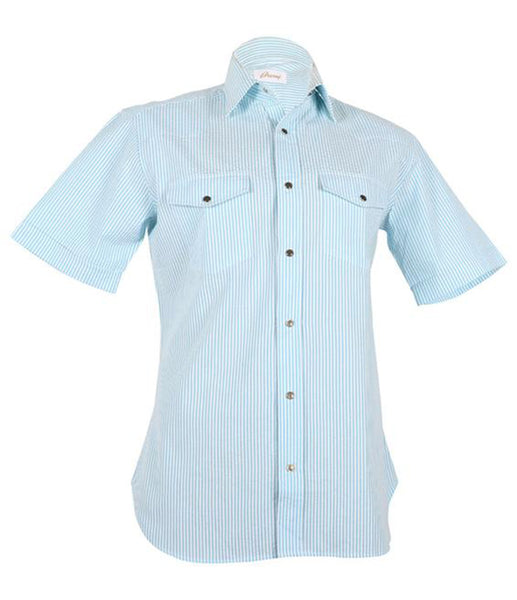 Blue Striped Shirt, Size XS