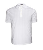White Patterned Polo