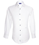 White Shirt With Logo, Size 39