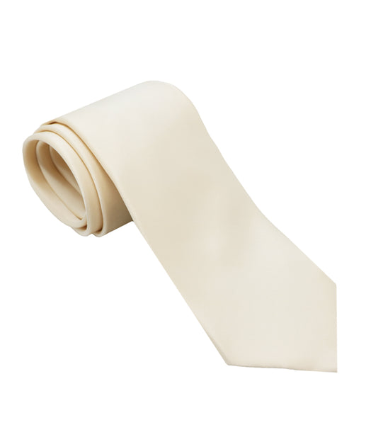 White Silk Tie Set