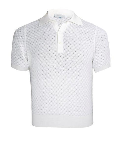 Louis Vuitton Classic Short Sleeve Pique Polo White. Size M0