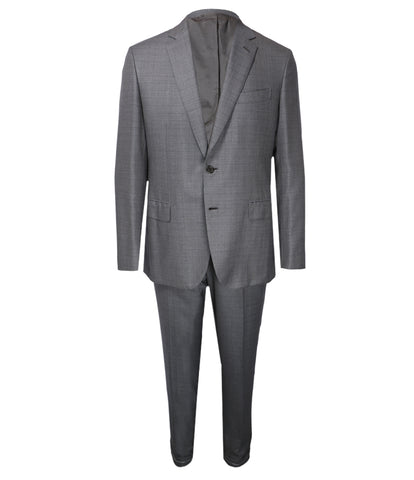 BRIONI Gray Herringbone Check 100% Wool Jacket Pants SUIT Mens - 43 L | eBay
