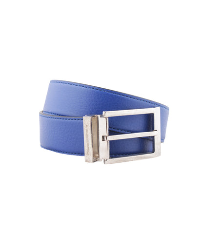 Blue Deerskin Belt, Size 115