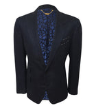 Dark Blue Silk Jacket