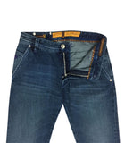 Blue Jeans Slanting Pockets
