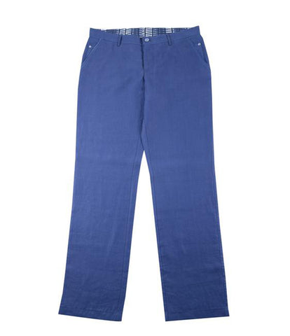 Blue Linen Chinos, Size 52