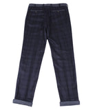 Charcoal Blue Wool Pants