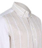 Beige Linen Shirt, Size 43