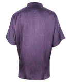Maroon Silk Shirt, Size 3XL