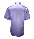 Purple Black Silk Shirt