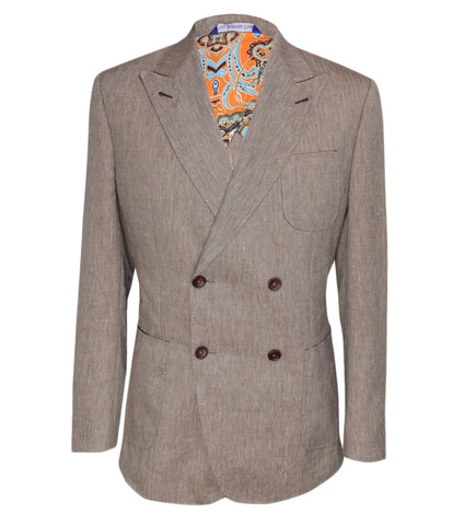Beige Wool Suit, Size 38"