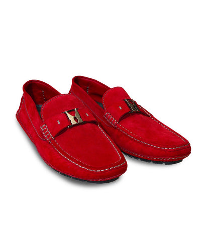 Suede Driver Moccasins, Size 6