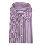 Purple Striped Formal Shirt
