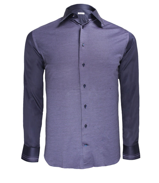 Purple Cotton Dress Shirt
