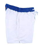 White Blue Swimming Shorts