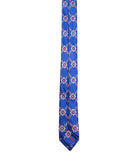 Blue Printed Silk Tie Set