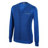 Blue V-neck Sweater, Size S