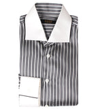 Luxury Striped Silk Shirt