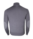 Grey Wool Polo Sweater