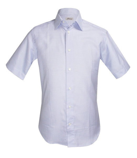 Azure Checked Shirt, Size XS