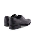 Greyish Black Wingtip Shoes