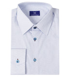 Blue Patterned Shirt, Size 40