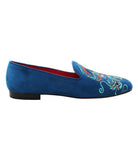 Blue Suede Loafers