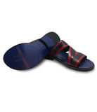 Red Blue Leather Sandals