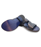 Blue Marine Leather Sandals