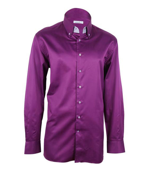 Purple Cotton Shirt, Size 45