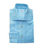 White Blue Checkered Shirt