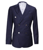 Navy Striped Suit, Size 38"