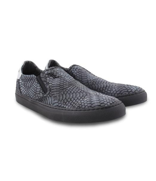 Grey Silver Slip-ons, Size 40
