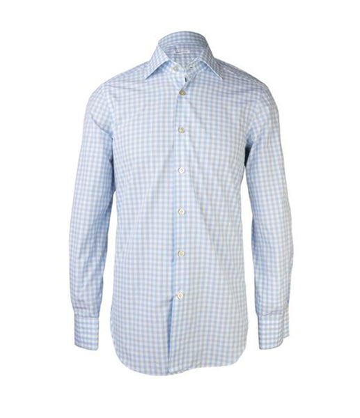 Turquoise Checkered Shirt